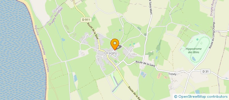 localisation de l'entreprise PAR MONTS ET PAR VAUX  DRAGEY-RONTHON