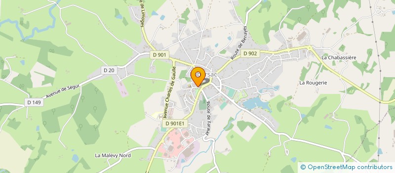 localisation de l'entreprise PAR MONTS ET PAR VEAUX  LUBERSAC