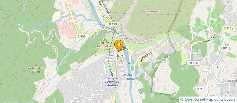 localisation de l'entreprise PAR MOTS ET MERVEILLES à ANDUZE