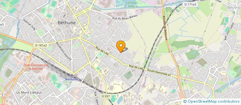 localisation de l'entreprise PAR-NATURE à BETHUNE