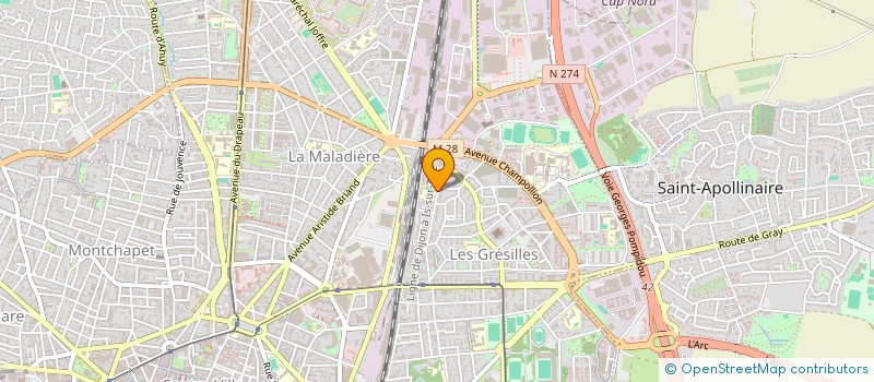 localisation de l'entreprise PAR NOUS POUR VOUS à DIJON