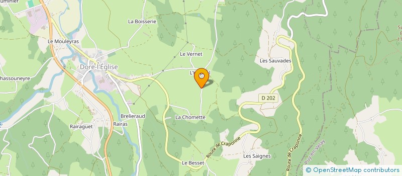 localisation de l'entreprise PAR QUATRE CHEMINS  SAINT-ALYRE-D ARLANC