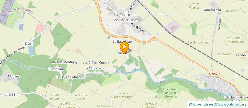 localisation de l'entreprise PAR&SENS - REVELATEUR D'ENVIRONNEMENT(S) à LA CHAPELLE-VENDOMOISE