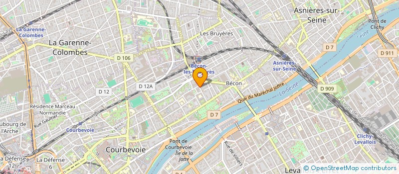 localisation de l'entreprise PAR-TEE DE GOLF à COURBEVOIE