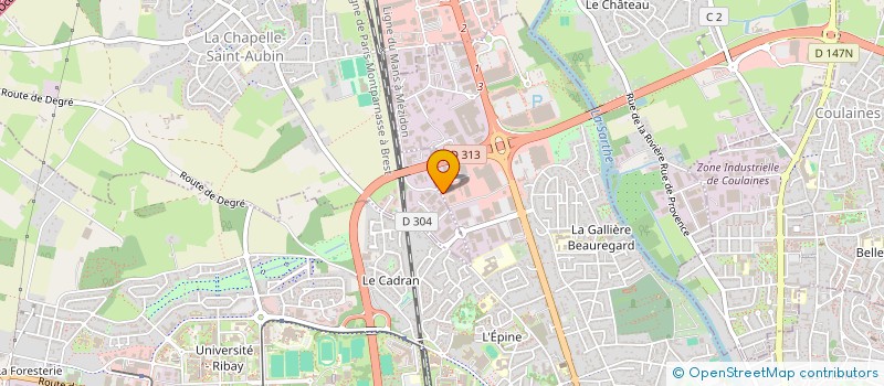 localisation de l'entreprise PAR TEMPS  LE MANS