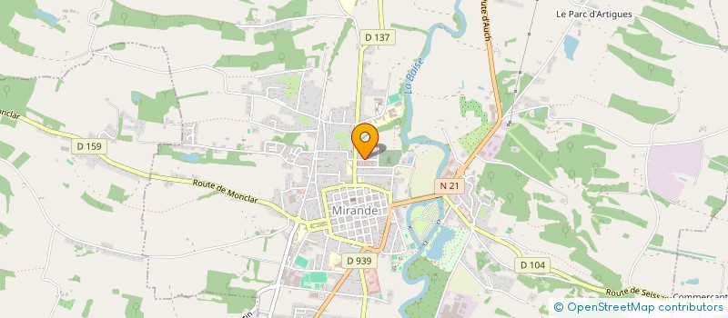 localisation de l'entreprise PAR TOUTATIS  MIRANDE