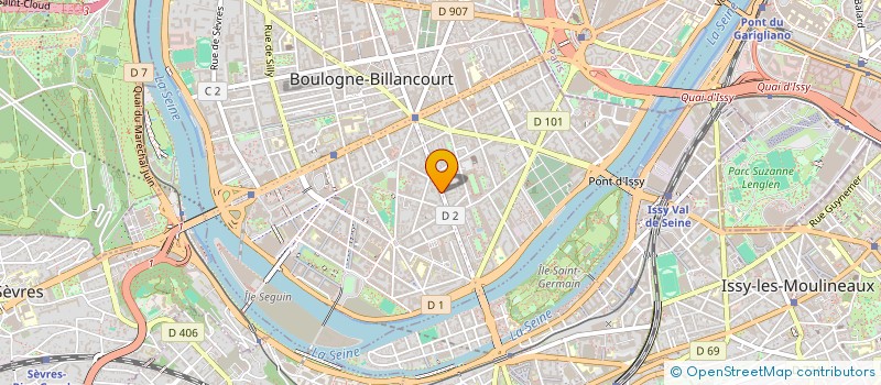 localisation de l'entreprise PAR1CONTACT à BOULOGNE-BILLANCOURT