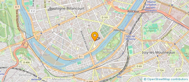 localisation de l'entreprise PARA CLUB DE BOULOGNE HAUTS DE SEINE à BOULOGNE-BILLANCOURT
