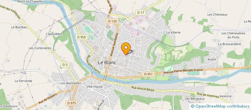 localisation de l'entreprise PARA CLUB DE LA BRENNE à LE BLANC