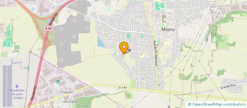 localisation de l'entreprise PARA-CLUB DE LYON  MIONS