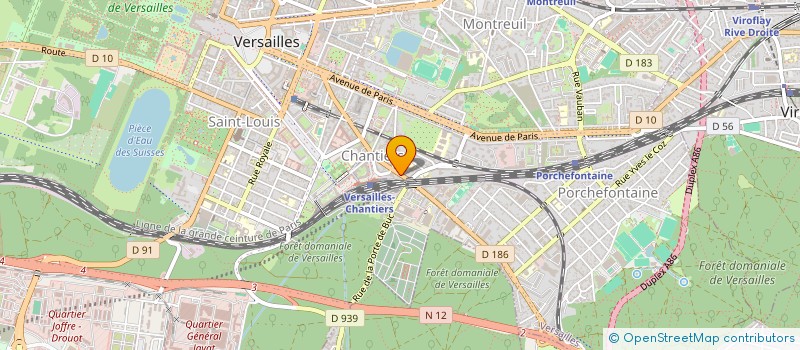 localisation de l'entreprise PARA-DECO-BOIS à VERSAILLES