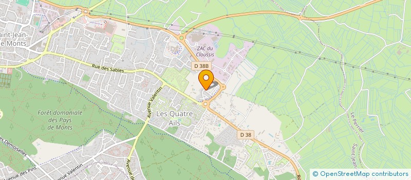 localisation de l'entreprise PARA FRENCH EXPORT à SAINT-JEAN-DE-MONTS