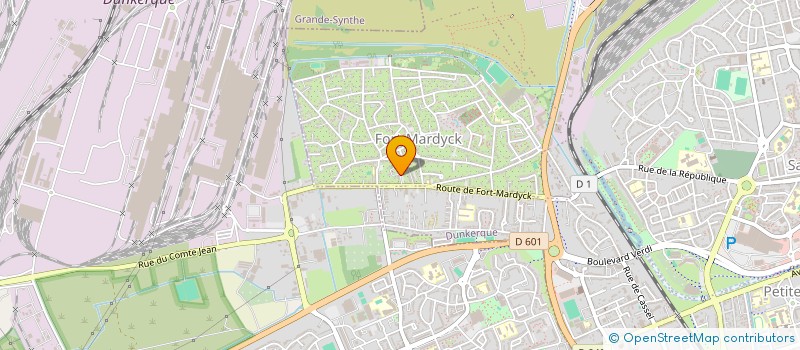 localisation de l'entreprise PARA-FUTE à DUNKERQUE