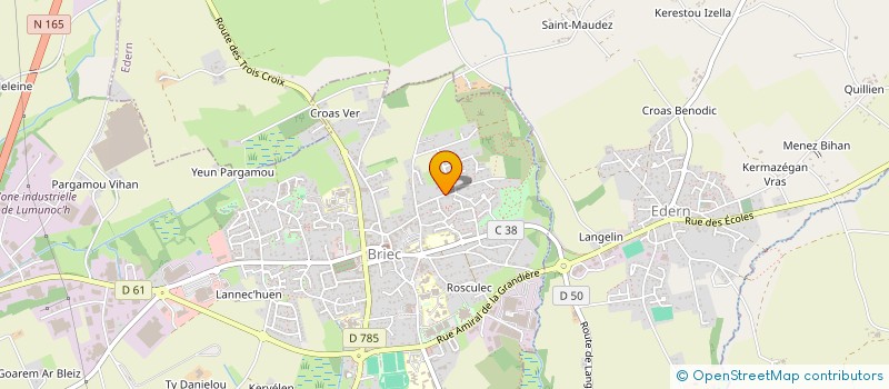 localisation de l'entreprise PARA L'OUEST  BRIEC