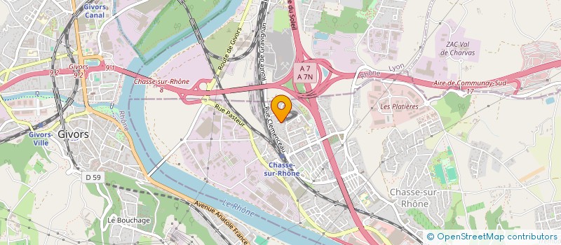 localisation de l'entreprise PARA MEDICALE DE CHASSE SCM à CHASSE-SUR-RHONE