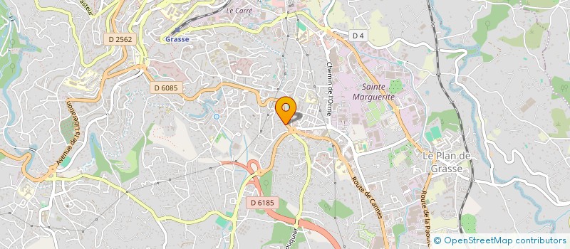localisation de l'entreprise PARA-NAGA  GRASSE