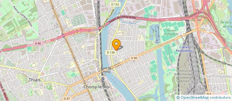 localisation de l'entreprise PARA PNEUS à CHOISY-LE-ROI
