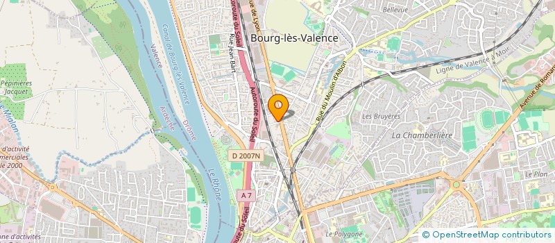 localisation de l'entreprise PARA RUGBY 13 VALENCE LA VOULTE  BOURG-LES-VALENCE