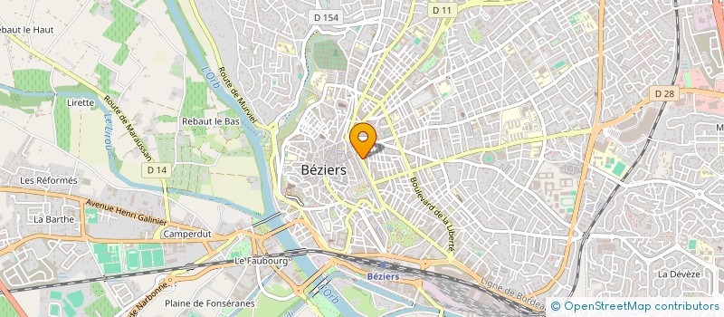 localisation de l'entreprise PARA SANTE DU PROGRES  BEZIERS