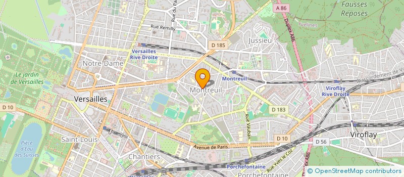 localisation de l'entreprise PARA SUNSHINE à VERSAILLES