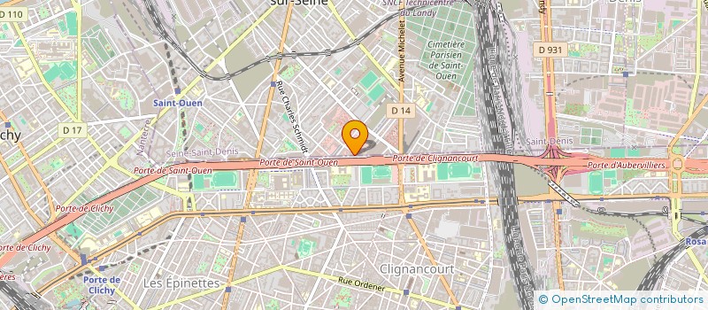 localisation de l'entreprise PARA SURPLUS MILITAIRE à SAINT-OUEN-SUR-SEINE