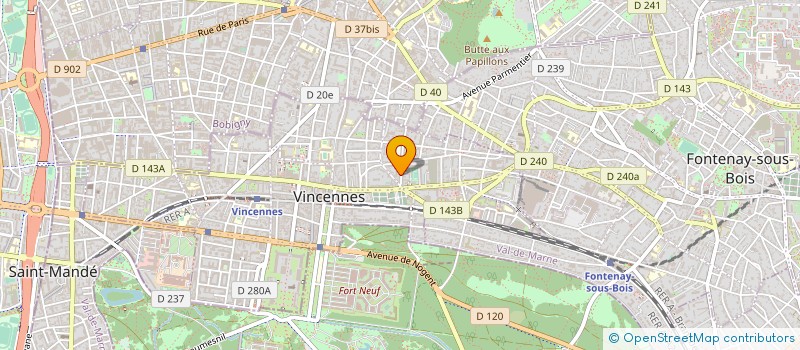 localisation de l'entreprise PARA TO BE à VINCENNES