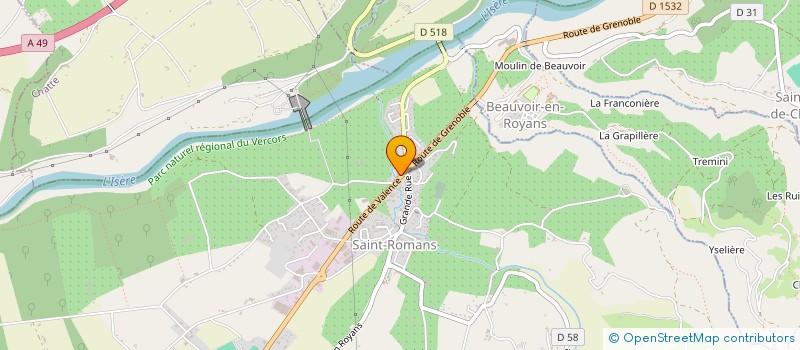 localisation de l'entreprise PARA VETE  SAINT-ROMANS