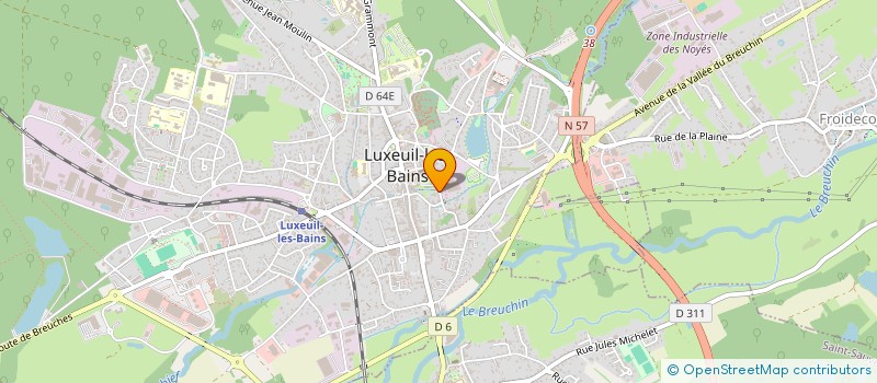 localisation de l'entreprise PARABBAYE à LUXEUIL-LES-BAINS