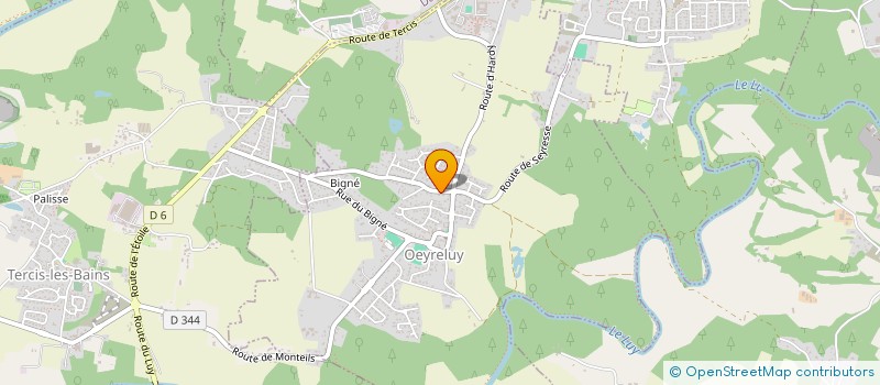 localisation de l'entreprise PARABIS  OEYRELUY