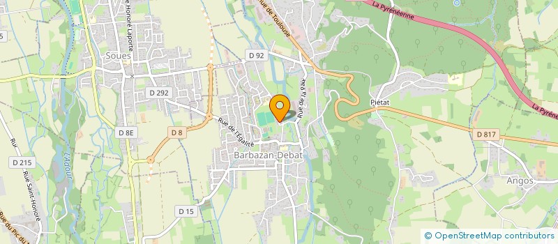 localisation de l'entreprise PARACHUTISME TARBES BIGORRE  BARBAZAN-DEBAT