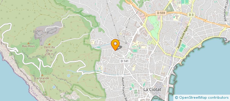 localisation de l'entreprise PARACLET  LA CIOTAT