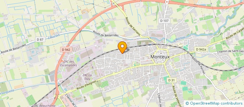 localisation de l'entreprise PARAD'AIX  MONTEUX