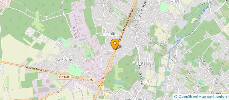 localisation de l'entreprise PARADAISE  SAINT-GERMAIN-LES-ARPAJON