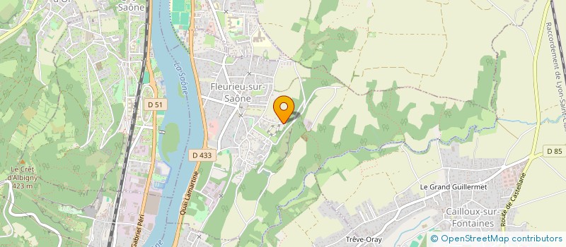 localisation de l'entreprise PARADE à FLEURIEU-SUR-SAONE