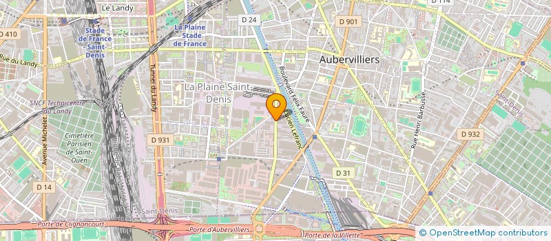 localisation de l'entreprise PARADI AFFAIRES à AUBERVILLIERS