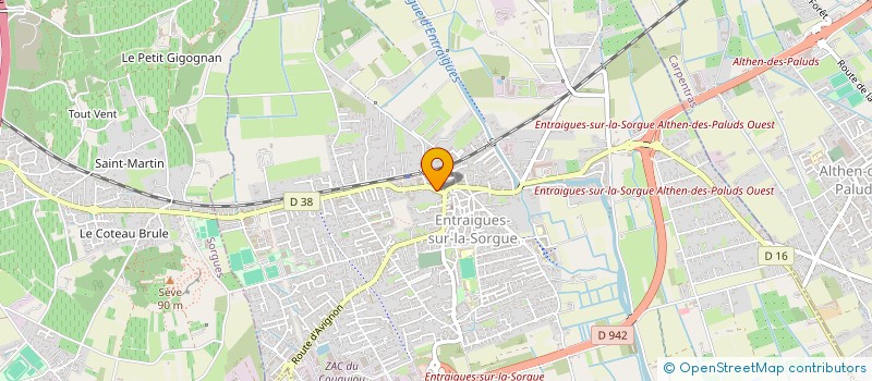 localisation de l'entreprise PARADIAGS à ENTRAIGUES-SUR-LA-SORGUE