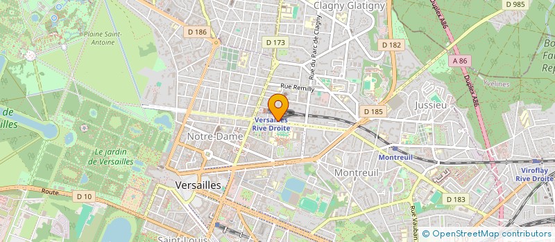 localisation de l'entreprise PARADIGM à VERSAILLES