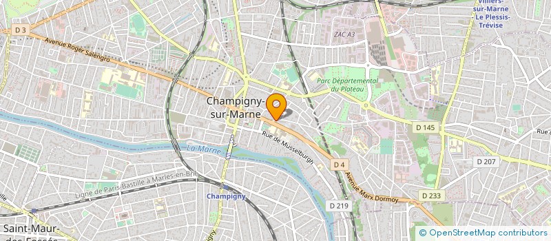 localisation de l'entreprise PARADIGME  CHAMPIGNY-SUR-MARNE