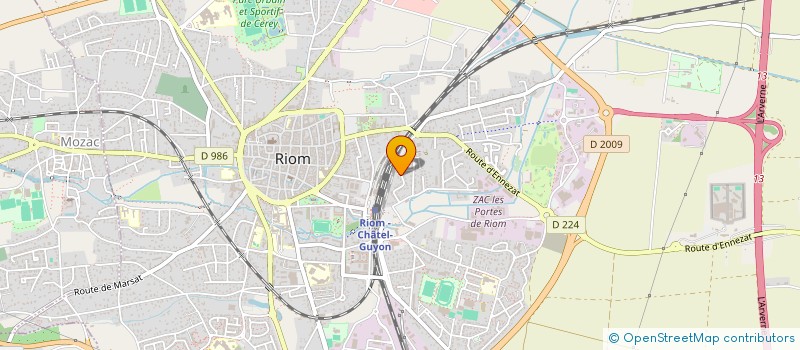 localisation de l'entreprise PARADIS  RIOM