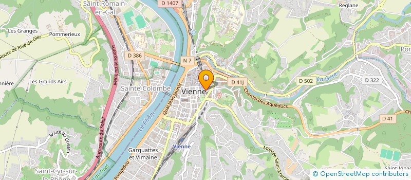 localisation de l'entreprise PARADIS à VIENNE