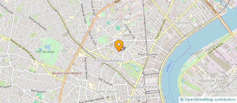 localisation de l'entreprise PARADIS 56  BORDEAUX