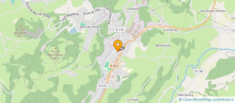 localisation de l'entreprise PARADIS à YDES
