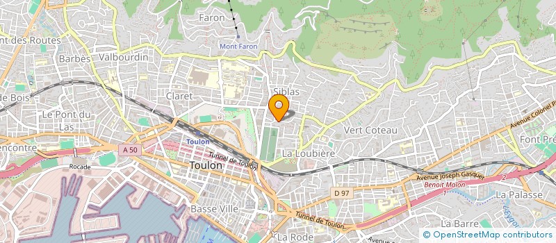 localisation de l'entreprise PARADIS  TOULON