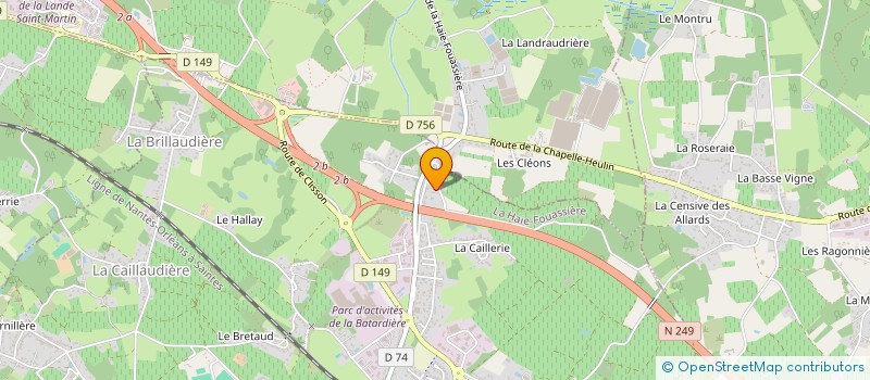 localisation de l'entreprise PARADIS  LA HAIE-FOUASSIERE