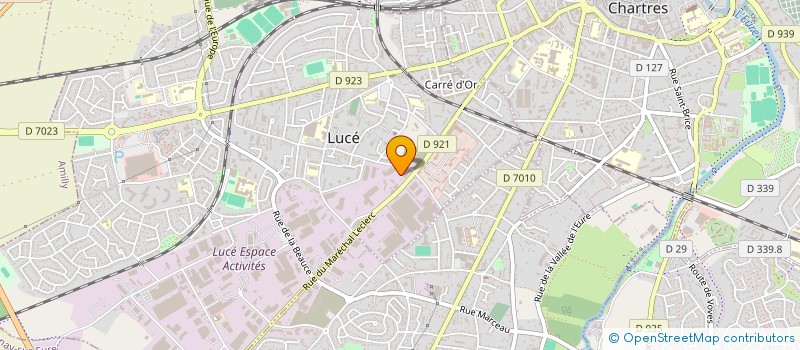 localisation de l'entreprise PARADIS AUTOS à LUCE