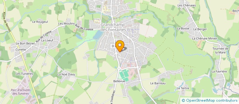 localisation de l'entreprise PARADIS BLEU  GRANDCHAMP-DES-FONTAINES