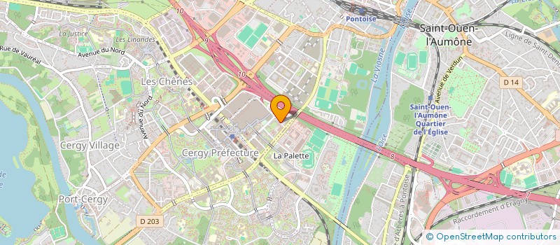 localisation de l'entreprise PARADIS CERGY  CERGY