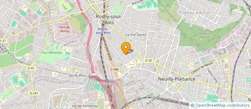 localisation de l'entreprise PARADIS CHARLOTTE &  ROSNY-SOUS-BOIS