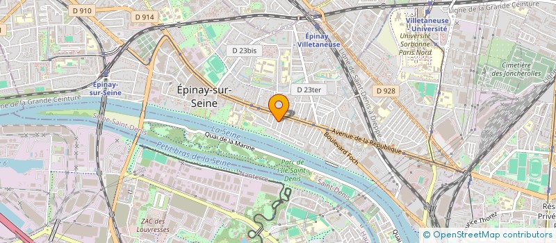 localisation de l'entreprise PARADIS DECORS à EPINAY-SUR-SEINE