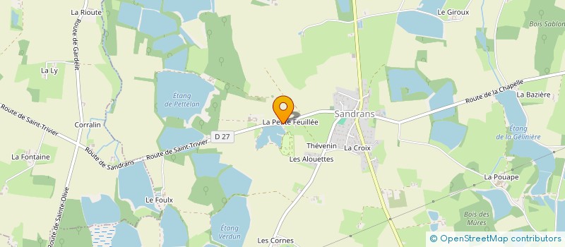 localisation de l'entreprise PARADIS DES DOMBES  SANDRANS